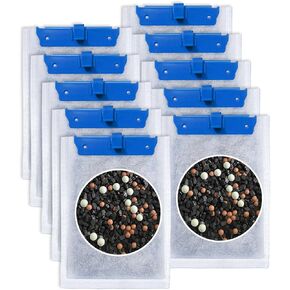 10 Pack Super Upgraded Medium Filter Cartridges with 5-Layer Filtration for Deep Clean Compatible with Tetra Whisper Bio-Bag Filter Cartridges Medium for Aquariums 10i IQ10 PF10