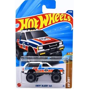 Hot Wheels Chevy Blazer 4x4 [White], HW Dirt 3/10, 81/250, 1:64 Scale Diecast