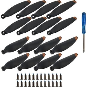 16Pcs Replacement Propellers with Screwdriver & Screws, Low-Noise and Quick-Release Blades Props Compatible for DJI Mini 2 / Mini SE/Mini 2 SE/Mini 4K Drone