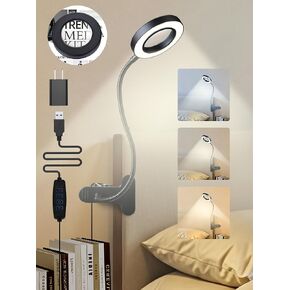 10X Magnifying Glass with Light,3 Colors+10 Brightness Reading Lamp,58 LED Magnifier with Light,750 Lumen Lighted Magnifying Glass for Reading,Clip on Lamp for Desk/Bed/Work/Nail [Adapter]