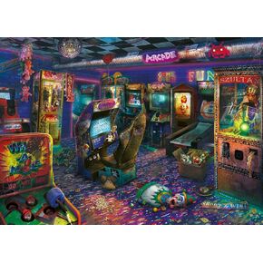 سلسلة Ravensburger المهجورة: Forgotten Arcade 1000 قطعة Jigsaw Puzzle للبالغين - 12000417 - أدوات مصنوعة يدويًا ، مصنوعة في ألمانيا ، كل قطعة تتناسب معًا بشكل مثالي