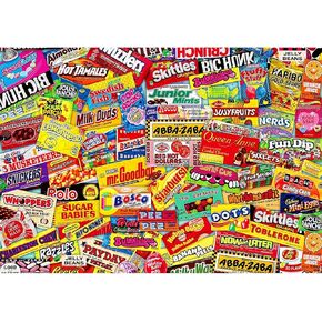 YINSHENG Jigsaw Puzzles for Adults 1000 Piece Puzzle for Adults - Crazy Candy - Jigsaws Puzzles 1000 Piece for Adults Kids Educational Game Toys Gift for Home Wall Decoration (27.6"x 19.7")