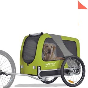 DOGGYHUT® Premium Large Pet Bike Trailer for Medium or Large Dog, Up to 78 lbs,Dog Bicycle Carrier,Low Center of Gravity,Easy Folding Frame