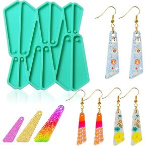 Silicone Earring Mold for Jewelry epoxy Resin Necklace Pendant molds