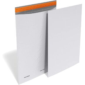 Professional 15-inch x 19-inch Self-Sealing Bubble Mailer, 7, White, 100/Carton (CW56624VS)