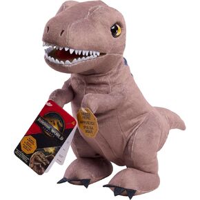 Just Play Jurassic World Roarin T-REX Plush, Kids Toys for Ages 3 Up