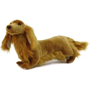 MY DOG Mini - Dachshund Longhair - Premium Dog Stuffed Animal - Lifelike & Realistic