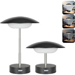 Cordless Table Lamp Rechargeable Lamps,3 Colors Touch Dimming,1800mAh Battery Operated Table Lamp Outdoor Waterproof,for Restaurant/Bedroom/Bars/Outdoor Party/Camping/Coffee Shop Night Light