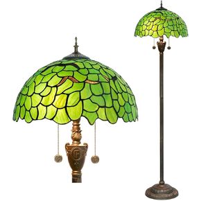 Tiffany Floor Lamp,Floor Lamps for Living Room, Cherry Blossom Style Glass Floor Lamp,Standing Lamp for Bedroom for Living Room Dorm Office Aesthetic Home Decor