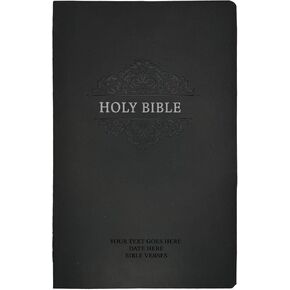 Personalized NKJV Holy Bible Faux Leather New King James Soft Touch Bible with Small Print Size | Custom with Name, Date or Text | Gift for Christian & Religious Celebrations | Black