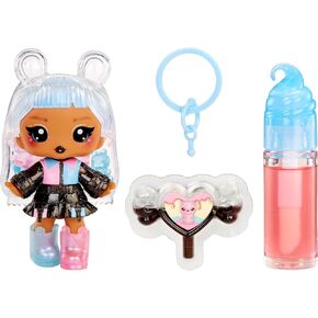 Yummiland Lip Gloss Doll: Sour Sweeties - Gabi Gummybear Includes DIY Lip Gloss + Removable Keychain, Cosmetic Play, Collectible, Ages 4+
