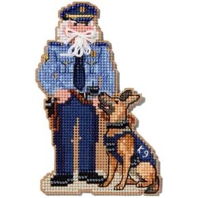Mill Hill Police Officer First Responder Santas 2025 Beaded Cross Stitch Kit MH202531