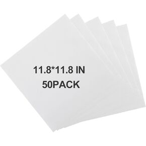 50pcs 11.8x11.8 Inch Square Cushion foam pouches - Protective Packing Foam for Moving, Shipping & Storage (11.8x11.8")