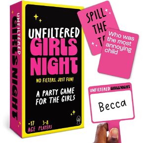 Lucky Egg Unfiltered Girls Night Games – Hilarious Adult Party Game with 200 Outrageous Scenario Cards – Perfect Bachelorette Party Games for an Unforgettable Girls Night (3-8 Players)