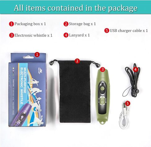 Electronic Whistle Rechargeable for Referees Coaches Teachers Electric Whistle Handheld Blowless Whistles with Lanyard for Outdoor Games Sports Emergency Pet 4 Tones High Volume USB Charging, Black in Saudi Arabia