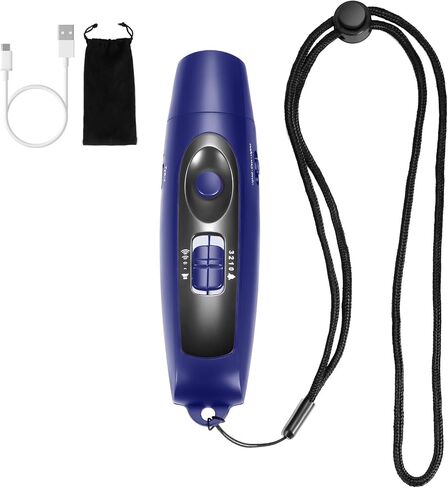 Electronic Whistle Rechargeable for Referees Coaches Teachers Electric Whistle Handheld Blowless Whistles with Lanyard for Outdoor Games Sports Emergency Pet 4 Tones High Volume USB Charging, Black in Saudi Arabia
