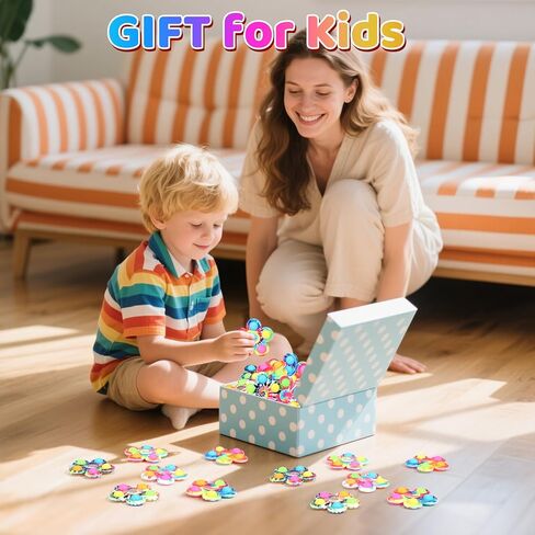 Wellvo 6 Pack Pop Fidge Spinner Toys for Kids 4-8 ، مجموعات ألعاب الحسية Fidget للأطفال 8-12 in Kuwait