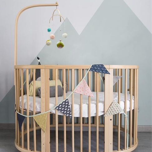 1 مجموعة الحضانة المتنقلة لتقوم بها بنفسك إطار خشبي سرير المحمول الرياح الرنين سرير الخشب المحمول شماعات إطار خشبي الحلي مجموعة اليدوية in Kuwait