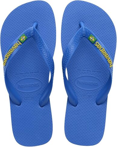 Havaianas for Women - Brazil Logo Color Flip Flops - Patria Green/Yellow Citrico - 9/10 in Saudi Arabia