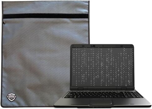 Executive Data Protection Laptop Faraday Case, 22 x 15 inches, Enhanced X2 Shielding (Laptop/Tablet) (Gunmetal Gray) in Saudi Arabia