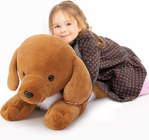Tezituor Giant Dog محشوة حيوان ، 31.5 "كبيرة المستردات الذهبية الكبيرة ، لعبة Plush Cuddly Dog Plush Plush ، Plushies Plushies واقعية لأطفال عيد ميلاد in Kuwait