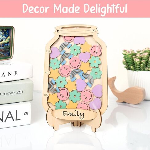 Personalized Magnetic Reward Jar for Kids, Star Jar Reward System for Classroom Board, Fridge Magnet, Wooden Classroom Incentive Jar for Teacher, Home Chore Chart Positive Behavior Training (Sport) in Kuwait