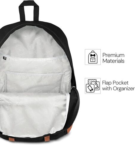 حقيبة كتف من Jansport Cortlandt Laptop ، Juniper العميق ، 15 بوصة كمبيوتر محمول كتف من الجلد المحمول مع مقصورة كبيرة ، أحزمة مبطنة للرجال والنساء in Kuwait