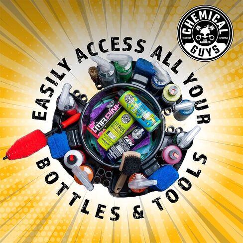 Chemical Guys ACC620 Freeloader Bucket & Dolly Organizer, Gray, Keep Soap and Water in The Bucket and Your Supplies Organized, Great for Washing Cars, Trucks, Motorcycles, SUVs, RVs & More in Kuwait