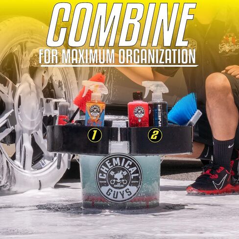 Chemical Guys ACC620 Freeloader Bucket & Dolly Organizer, Gray, Keep Soap and Water in The Bucket and Your Supplies Organized, Great for Washing Cars, Trucks, Motorcycles, SUVs, RVs & More in Kuwait