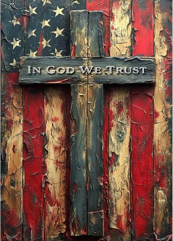 puonidwo 5D American Flag with Cross Diamond Painting Kits for Adults Beginners, Independence Day Full Round Drill Diamond Art Kits, for Home Wall Decor 12X16 Inch in Saudi Arabia
