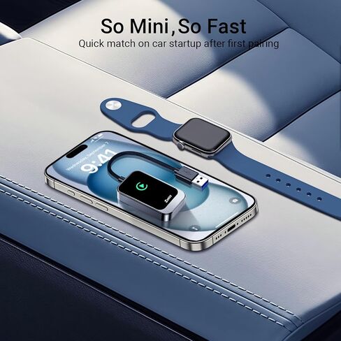 محول Carplay اللاسلكي، محول Carplay اللاسلكي، يحول السلكي إلى دونجل Carplay اللاسلكي لتوصيل التحكم اللاسلكي وتشغيل Carplay مناسب لشاشة iPhone iOS Carplay للسيارة A51 in Kuwait