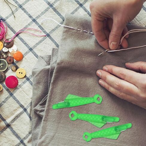 10 PCS Fish Must Machine Machine Threaders ، Therction Outhidatic Feader Eleging Threader Towner ، Quick and Easy Loop Threader (اللون: أخضر) in Kuwait