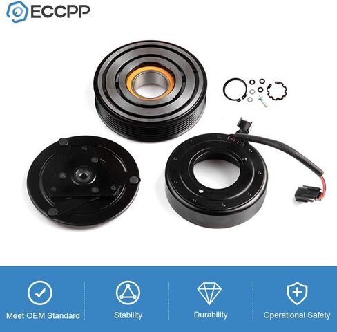 ECCPP A/C Compressor Clutch 1999-2004 Fit for Jeep Grand for Cherokee 4.0L AC Compressor Clutch Assembly Kit Pulley Coil Set in Saudi Arabia