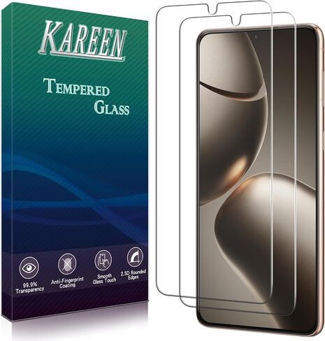 KAREEN [2-Pack] Screen Protector for Samsung Galaxy S21 Plus 5G 6.7-inch Tempered Glass, Support Fingerprint Reader, Anti Scratch, 9H Hardness, Bubble Free, Case Friendly in Kuwait