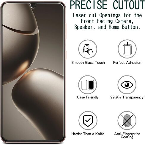 KAREEN [2-Pack] Screen Protector for Samsung Galaxy S21 Plus 5G 6.7-inch Tempered Glass, Support Fingerprint Reader, Anti Scratch, 9H Hardness, Bubble Free, Case Friendly in Kuwait
