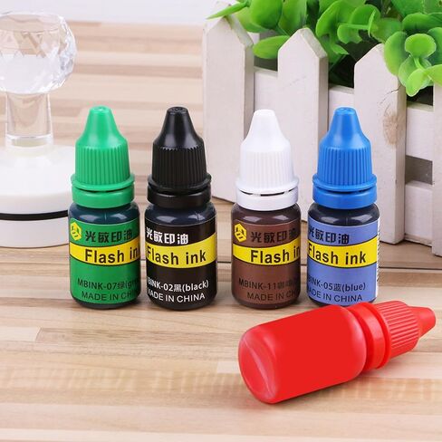 10ml Flash Refill Ink for Photosensitive Seal Stamp Oil Stamping Machine DIY Office Supplies in Kuwait