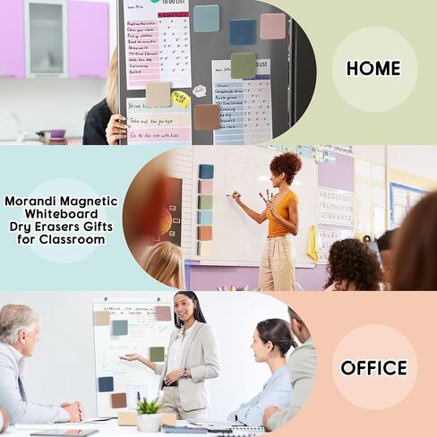 Marspark 24 Pack Mini Magnetic Bhoard Eraser for Classroom Mini Mini Erase Board محو محو 6 Morandi Color Posthetic Exeathetic Supplies منظفات السبورة للمدرسة الفصل الدراسي 2 × 2 بوصة in Saudi Arabia