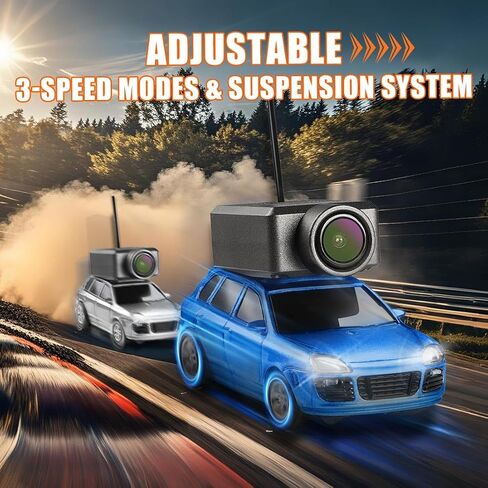 WL 1/64 FPV RC Mini Car with 3-Speed Modes, APP-Controlled Fully Proportional Mini Climbing Vehicle Model (RTR Version) in Kuwait