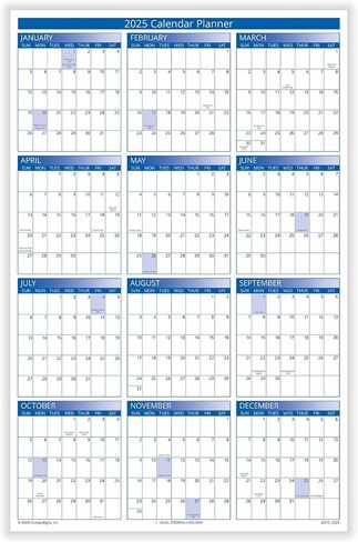 2025 Yearly Vacation Planner (36" X 24") in Kuwait