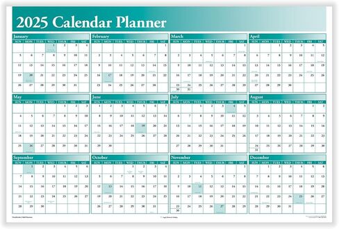 2025 Yearly Vacation Planner (36" X 24") in Kuwait