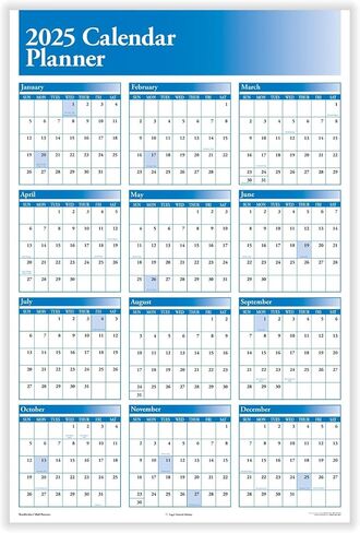 2025 Yearly Vacation Planner (36" X 24") in Kuwait