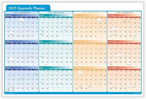 2025 Yearly Vacation Planner (36" X 24") in Kuwait