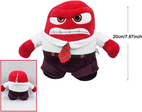 Inside Out 2 Character Anger Soft Stuffed Plush Toy 7.8 inches Doll (Anger) in Kuwait