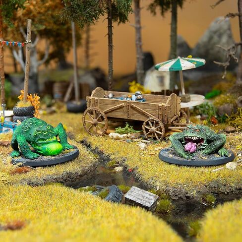Modiphius Entertainment: Fallout: Miniatures - Creatures - Radtoads - 2 Resin Figures, Unpainted & Unassembled, RPG, Wilds of Appalachia, Licensed in Saudi Arabia