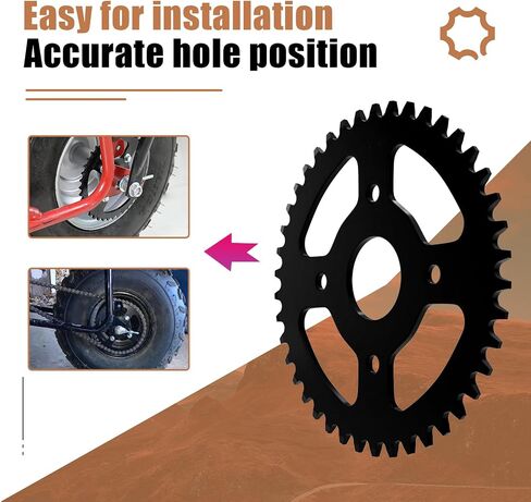 40T Sprocket for 40/41/420 Chain 40mm bore Mini Bike Rear Sprocket Replacement for Coleman BT200X CT200U CT200U-EX Go-Kart Baja Warrior TrailMaster Massimo MB165 MB200 in Kuwait