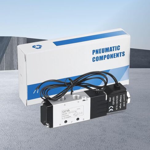 تيار مستمر 12 فولت صمام الملف اللولبي هوائي 2 طريقة مغلقة عادة 1/4 "NPT صمام الهواء الملف اللولبي الكهربائي (صندوق وصلات، 2V025-08) in Kuwait