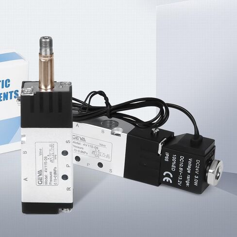 تيار مستمر 12 فولت صمام الملف اللولبي هوائي 2 طريقة مغلقة عادة 1/4 "NPT صمام الهواء الملف اللولبي الكهربائي (صندوق وصلات، 2V025-08) in Kuwait