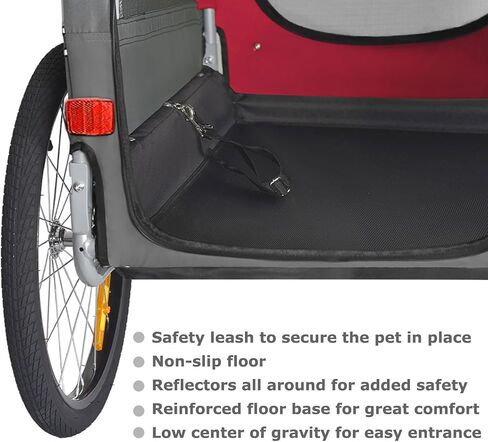 DoggyHut® Premium كبير الدراجات الحيوانات الأليفة للدراجة للكلب المتوسطة أو الكبيرة ، يصل إلى 78 رطلا ، حاملة دراجات الكلاب ، مركز الثقل المنخفض ، إطار قابل للطي سهل in Kuwait