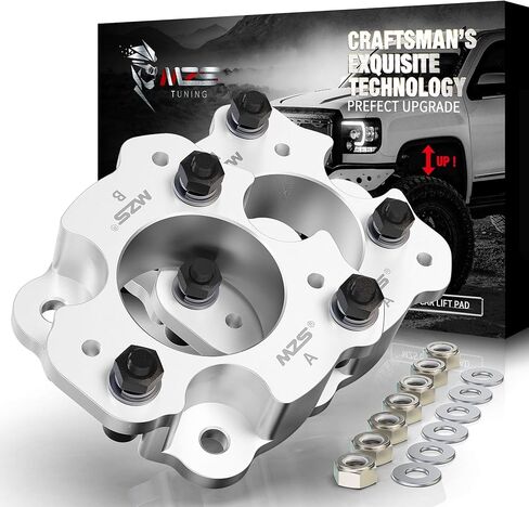 MZS Leveling Kit 1/2 inch Front Lift Strut Spacers Compatible with 2007-2024 Silverado 1500 | 2007-2024 Sierra 1500 2WD 4WD Pickup in Saudi Arabia