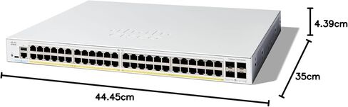 Cisco Catalyst 1300-48FP-4G Managed Switch, 48 Port GE, Full PoE, 4x1GE SFP, Limited Lifetime Protection (C1300-48FP-4G) in Saudi Arabia